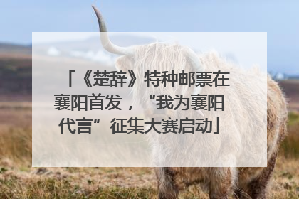 《楚辞》特种邮票在襄阳首发，“我为襄阳代言”征集大赛启动