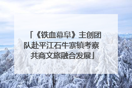 《铁血幕阜》主创团队赴平江石牛寨镇考察 共商文旅融合发展