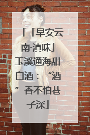 「早安云南·滇味」玉溪通海甜白酒：“酒”香不怕巷子深