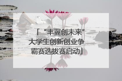 “丰翼创未来”大学生创新创业争霸赛选拔赛启动