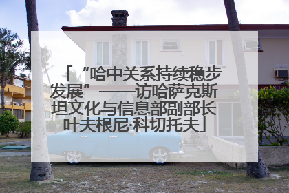 “哈中关系持续稳步发展”——访哈萨克斯坦文化与信息部副部长叶夫根尼·科切托夫
