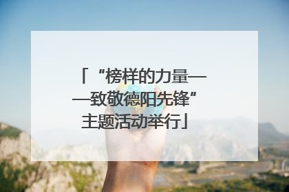 “榜样的力量——致敬德阳先锋”主题活动举行