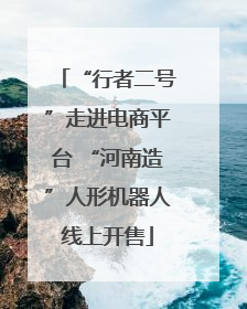 “行者二号”走进电商平台 “河南造”人形机器人线上开售