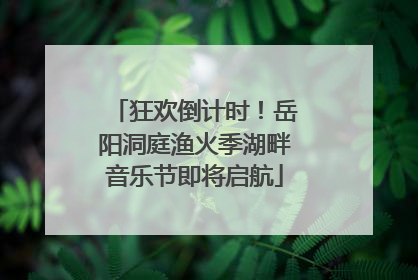 狂欢倒计时！岳阳洞庭渔火季湖畔音乐节即将启航