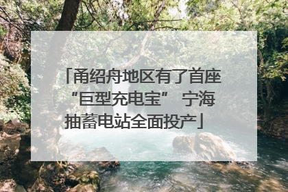 甬绍舟地区有了首座“巨型充电宝” 宁海抽蓄电站全面投产