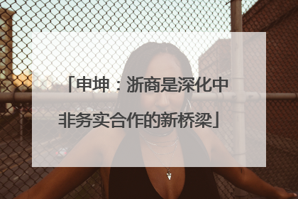 申坤：浙商是深化中非务实合作的新桥梁
