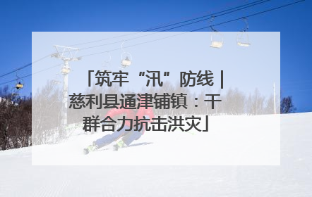 筑牢“汛”防线｜慈利县通津铺镇：干群合力抗击洪灾