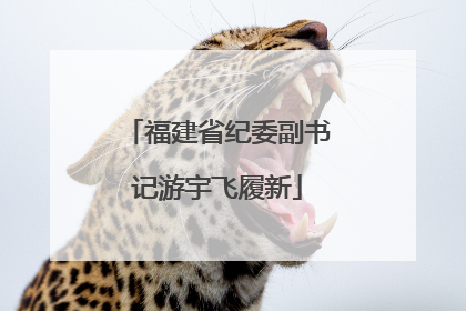 福建省纪委副书记游宇飞履新