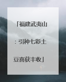 福建武夷山：引种七彩土豆喜获丰收