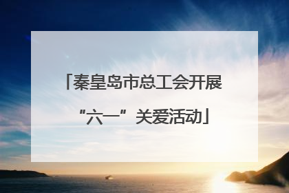 秦皇岛市总工会开展“六一”关爱活动