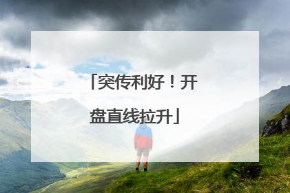 突传利好！开盘直线拉升