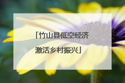 竹山县低空经济激活乡村振兴