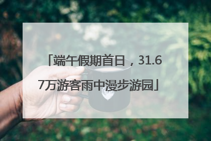 端午假期首日，31.67万游客雨中漫步游园