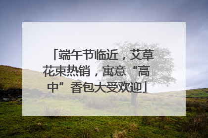 端午节临近，艾草花束热销，寓意“高中”香包大受欢迎