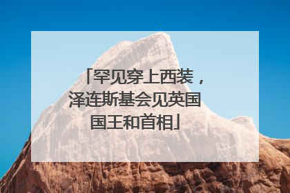 罕见穿上西装，泽连斯基会见英国国王和首相