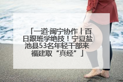 一道·闽宁协作丨百日跟班学绝技！宁夏盐池县53名年轻干部来福建取“真经”