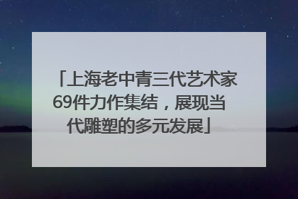 上海老中青三代艺术家69件力作集结，展现当代雕塑的多元发展