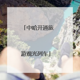 中哈开通旅游观光列车