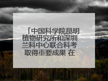 中国科学院昆明植物研究所和深圳兰科中心联合科考取得重要成果 在神农架发现两种“国保”级兰花