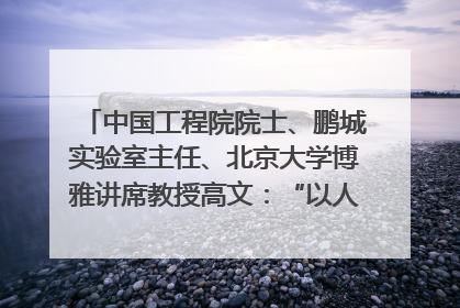 中国工程院院士、鹏城实验室主任、北京大学博雅讲席教授高文：“以人为本 智能向善” 推动文化与科技相生相促｜聚焦2025文化强国建设高峰论坛