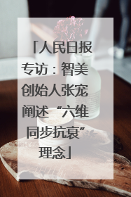 人民日报专访：智美创始人张宠阐述“六维同步抗衰”理念
