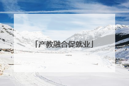 产教融合促就业