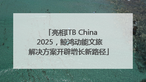 亮相ITB China 2025，鲸鸿动能文旅解决方案开辟增长新路径