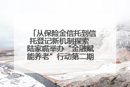 从保险金信托到信托登记新机制探索 陆家嘴举办“金融赋能养老”行动第二期行业交流会