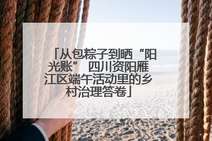 从包粽子到晒“阳光账” 四川资阳雁江区端午活动里的乡村治理答卷