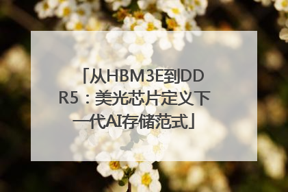 从HBM3E到DDR5：美光芯片定义下一代AI存储范式
