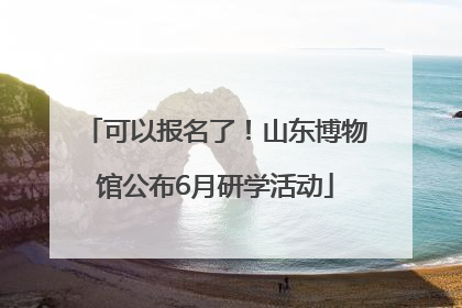 可以报名了！山东博物馆公布6月研学活动