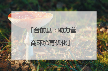 台前县：助力营商环境再优化