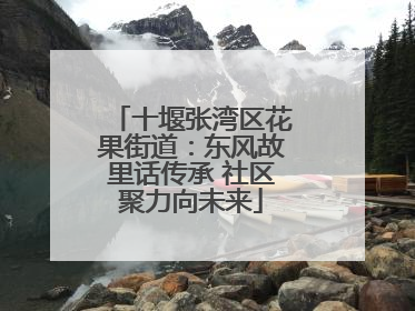 十堰张湾区花果街道：东风故里话传承 社区聚力向未来
