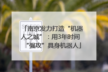 南京发力打造“机器人之城”：用3年时间“强攻”具身机器人