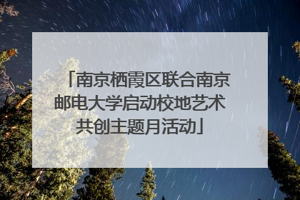 南京栖霞区联合南京邮电大学启动校地艺术共创主题月活动