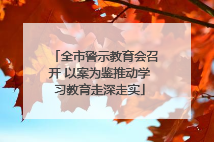 全市警示教育会召开 以案为鉴推动学习教育走深走实