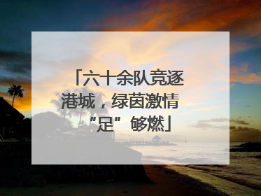六十余队竞逐港城，绿茵激情“足”够燃