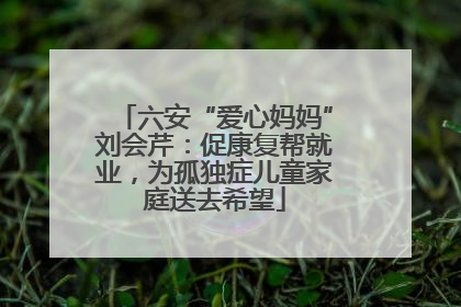 六安“爱心妈妈”刘会芹：促康复帮就业，为孤独症儿童家庭送去希望