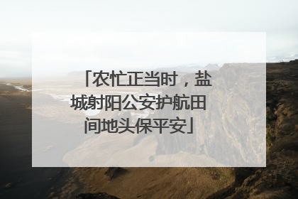 农忙正当时，盐城射阳公安护航田间地头保平安