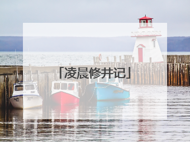 凌晨修井记