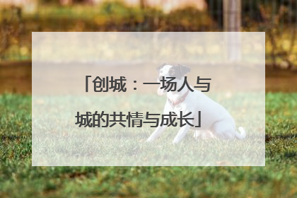 创城：一场人与城的共情与成长