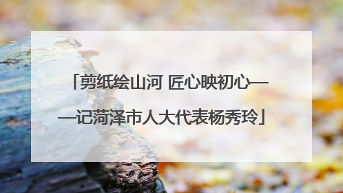 剪纸绘山河 匠心映初心——记菏泽市人大代表杨秀玲
