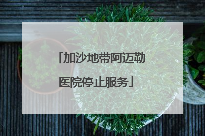 加沙地带阿迈勒医院停止服务