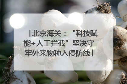 北京海关：“科技赋能+人工拦截”坚决守牢外来物种入侵防线