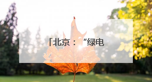 北京：“绿电大通道”开展年度“体检”