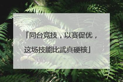 同台竞技，以赛促优，这场技能比武真硬核