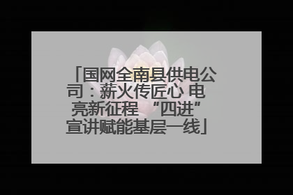 国网全南县供电公司：薪火传匠心 电亮新征程 “四进”宣讲赋能基层一线