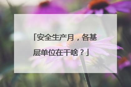 安全生产月，各基层单位在干啥？