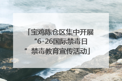 宝鸡陈仓区集中开展“6･26国际禁毒日”禁毒教育宣传活动