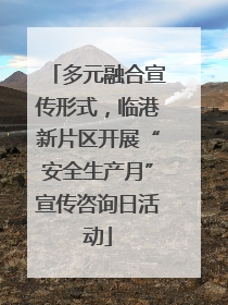 多元融合宣传形式，临港新片区开展“安全生产月”宣传咨询日活动